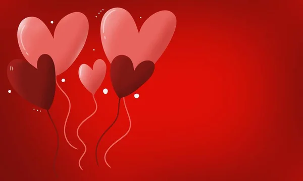valentines day background with love illustration romantic love vector background