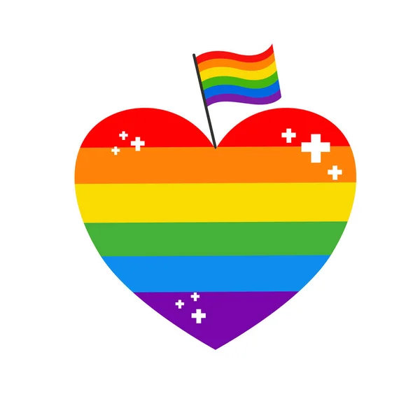 Vector Lgbt Banner Για Happy Igbt Pride Διάνυσμα Ημέρας Μήνα — Διανυσματικό Αρχείο