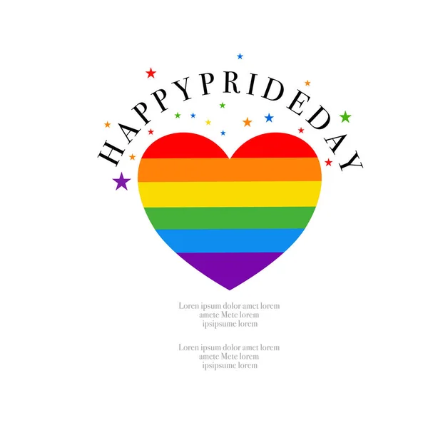 Векторний Лгбт Банер Happy Lgbt Pride Вектор Дня Гордість Місяця — стоковий вектор