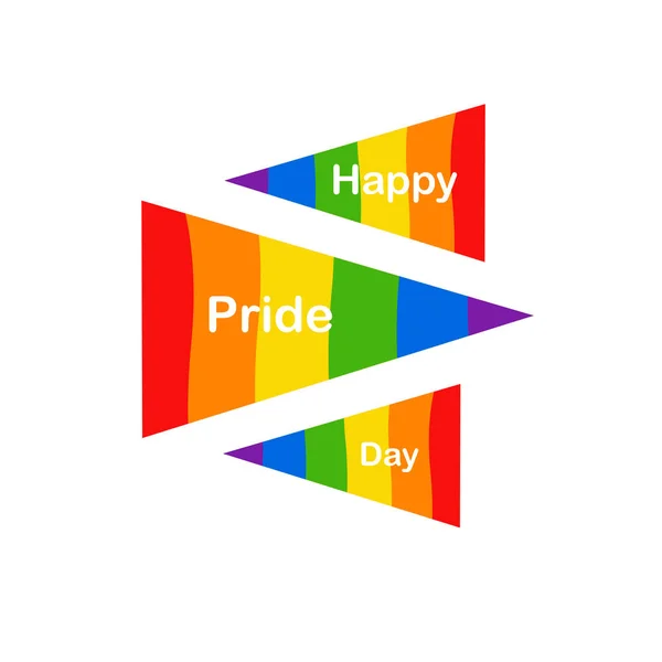 Vector Lgbt Banner Für Happy Lgbt Pride Day Vector Stolzer — Stockvektor