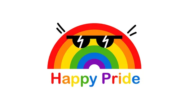 Vector Lgbt Banner Happy Lgbt Pride Day Vector Pride Month — Stock Vector