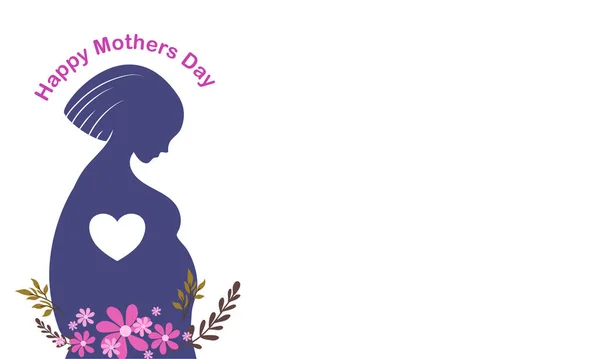 Feliz Día Las Madres Ilustración Vector Banner Fondo Para Evento — Vector de stock