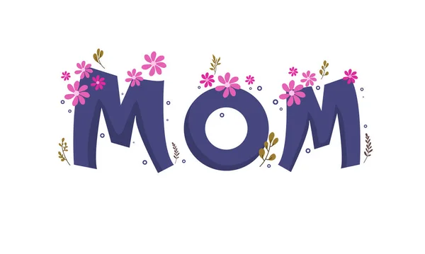 Gelukkige Moeders Dag Illustratie Vector Banner Achtergrond Voor Moeders Dag — Stockvector