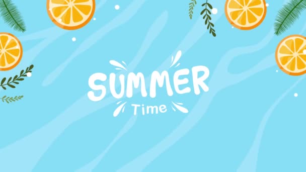 Lato Ilustracja Ruch Wideo Dla Lato Czas Tło Letnie Wibracje — Wideo stockowe