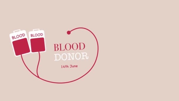 공혈자의 비디오 헌혈자의 — 비디오