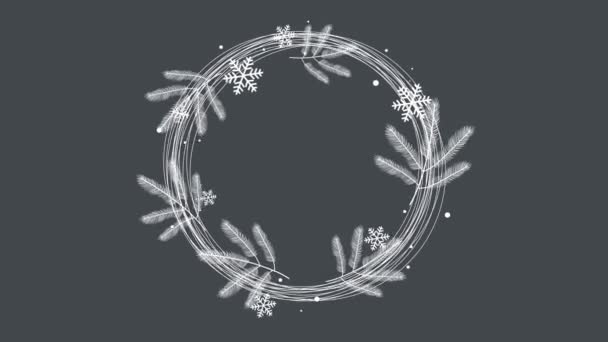 Весёлого Рождественского Иллюстрационного Видео Фоне Рождественского События — стоковое видео