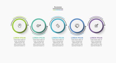 İş verisi görselleştirmesi. Soyut arkaplan şablonu için tasarlanmış zaman çizgisi bilgi simgeleri modern diyagram süreci teknolojisi dijital pazarlama veri sunum çizelgesi taşıyıcısı