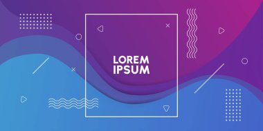 Soyut renkli geometrik sıvı arkaplan tasarımı.