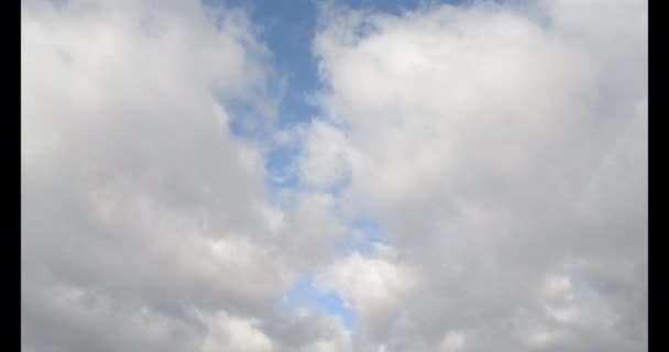 Movement Clouds Sky Timelapse Landscape Movement Large White Gray Rain — Stock Video