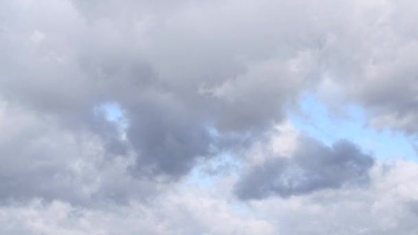 Movimento Nuvens Céu Timelapse Movimento Paisagem Grandes Nuvens Chuva Cinza — Vídeo de Stock