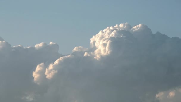Nuvole Rapido Movimento Nel Cielo Nuvole Pioggia Bianca Movimento Veloce — Video Stock