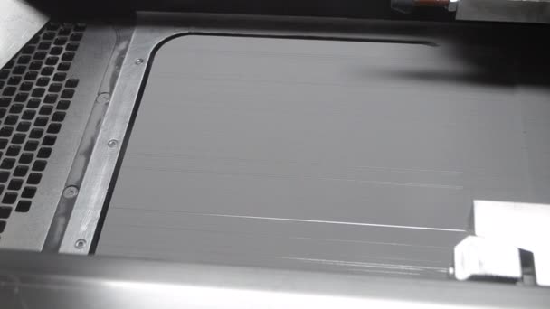 Alignement Poudre Métallique Sur Surface Travail Imprimante Pour Métal Avant — Video