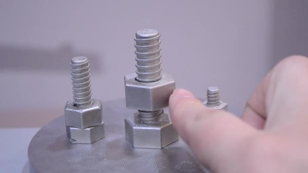 Objeto Impreso Impresora Partir Polvo Metal Por Sinterización Láser Tecnología — Vídeos de Stock