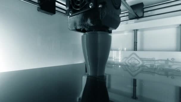 Printer Jobber Printer Skriverobjekt Smeltet Plast Trykkeprototyp Teknologi Printer Tilsetningsstoffer – stockvideo