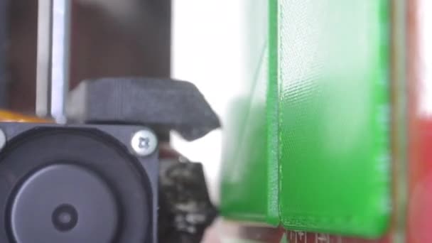Une Imprimante Imprimante Impression Close Plastique Fondu Sortant Extrudeuse Formant — Video