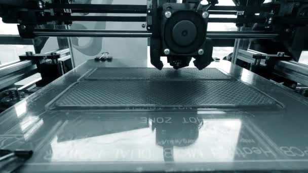 Printer Jobber Printer Skriverobjekt Smeltet Plast Trykkeprototyp Teknologi Printer Tilsetningsstoffer – stockvideo