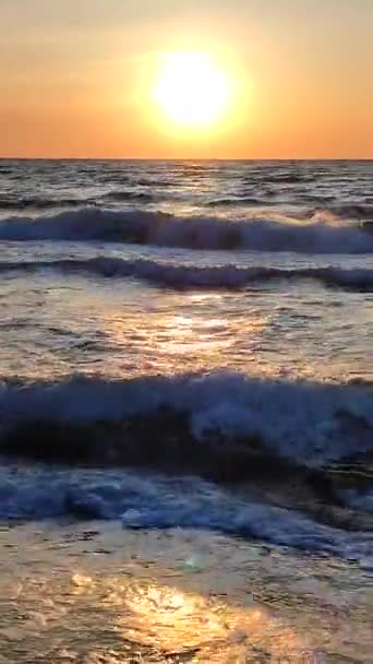 Dageraad Zee Zonsondergang Zee Zonsopkomst Zonsondergang Zee Zon Boven Horizon — Stockvideo