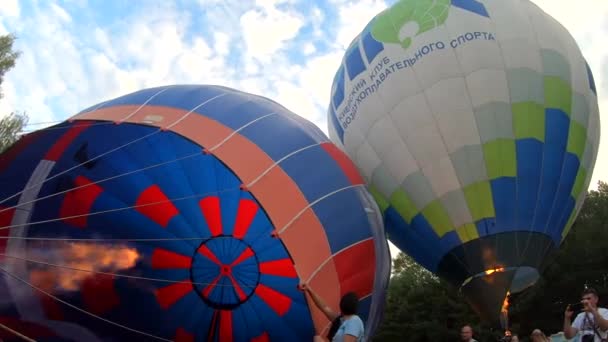 Bila Tserkva Ukraina Augusti 2021 Stor Ballong Som Ligger Marken — Stockvideo
