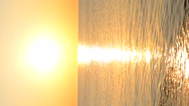 Prachtige Zonsondergang Zee Zeegezicht Zonsopgang Zonsondergang Zonsondergang Zon Komt Zon — Stockvideo
