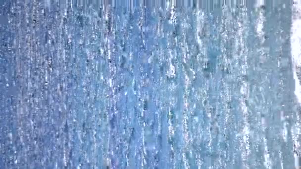 Vista Abstracta Del Mar Azul Con Olas Manchas Blancas Bokeh — Vídeos de Stock