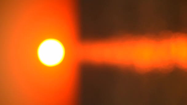 Krásný Západ Slunce Moři Rozednívá Východ Slunce Slunce Svítí Sluncem — Stock video