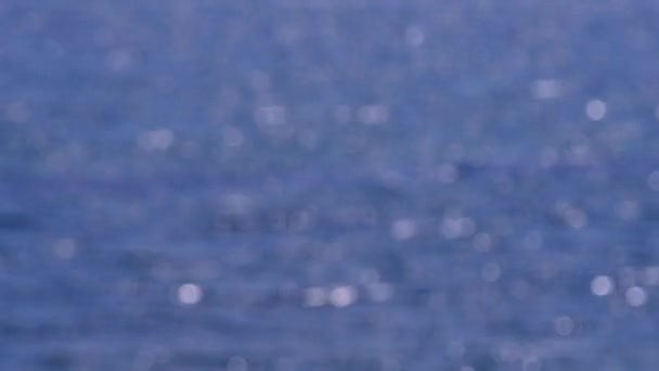 Abstrato Visão Turva Superfície Água Azul Mar Oceano Lago Rio — Vídeo de Stock
