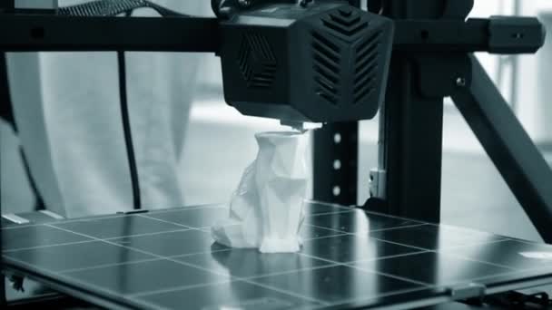 Imprimante Impression Prototype Jouet Plastique Fondu Processus Création Prototype Modèle — Video