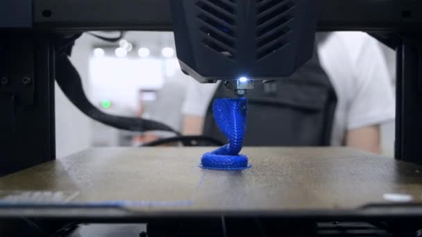 Impressora Impressão Protótipo Brinquedo Plástico Fundido Processo Criação Protótipo Modelo — Vídeo de Stock