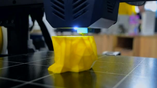 Прототип Принтера Игрушки Расплавленного Пластика Процесс Создания Прототипа Игрушки Принтере — стоковое видео