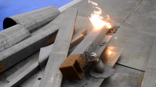 Laserowe Czyszczenie Metalu Przemysłowe Usuwanie Rdzy Powierzchni Metalu Wiązką Laserową — Wideo stockowe