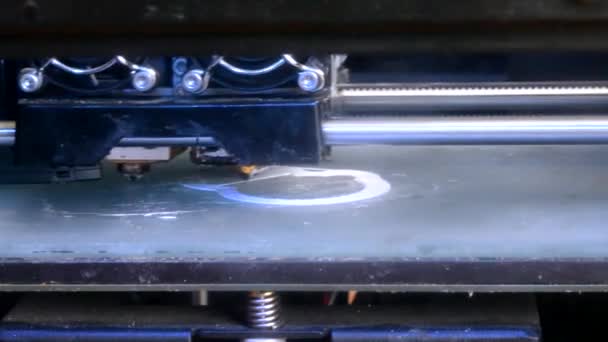 Drucker Druck Drucker Druckverfahren Aus Nächster Nähe Drucker Zur Erzeugung — Stockvideo
