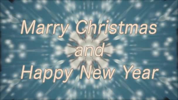 Feliz Natal Feliz Ano Novo Palavras Cor Bege Branco Fundo — Vídeo de Stock