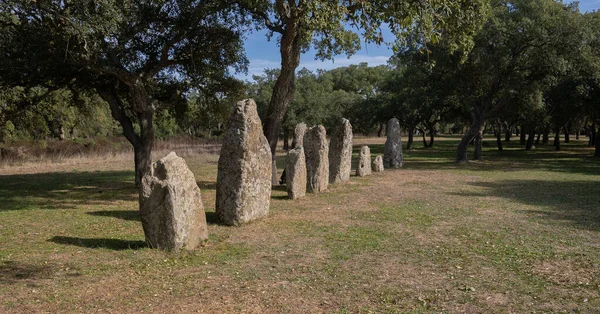 Tumba Los Gigantes Menhires Del Parque Arqueológico Pranu Matteddu Goni — Foto de Stock