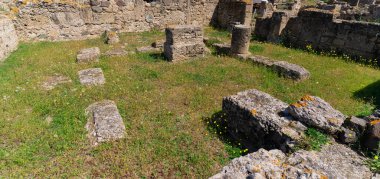Sardunya İtalya nora antik kalıntıları