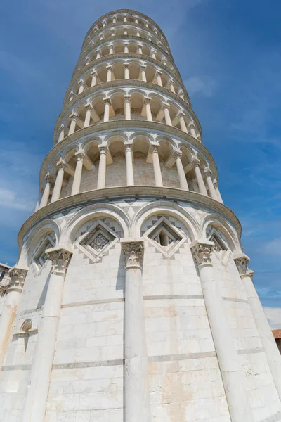 Piazza Dei Miracoli Och Piazza Del Duomo Med Lutande Tornet — Stockfoto
