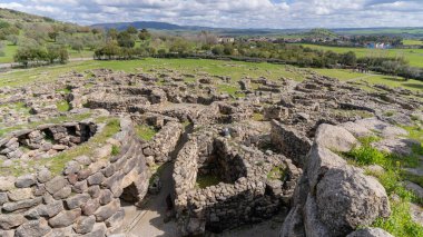 nuraghe barumini - su nuraxi nuragic complex su nuraxi in barumini in central sardinia