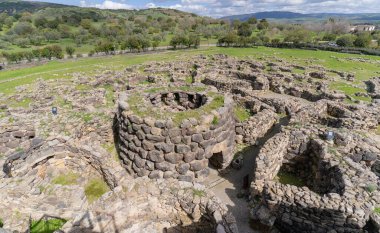 nuraghe barumini - su nuraxi nuragic complex su nuraxi in barumini in central sardinia