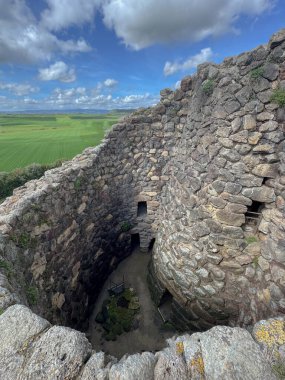 nuraghe barumini - su nuraxi nuragic complex su nuraxi in barumini in central sardinia