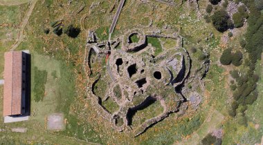 Nuraghe - Güney Sardunya 'da Gonnesa' da Nuraghe kompleksi