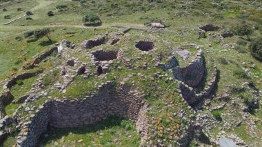 Nuraghe - Güney Sardunya 'da Gonnesa' da Nuraghe kompleksi
