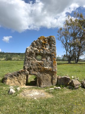 Tomb of the Giants of Su Cuaddu 'e Nixias Lunamatrona in central Sardinia clipart