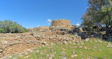 Archaeological site of Nuraghe La Prisgiona - arzachena - North Sardinia clipart
