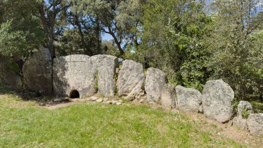 Tomb of the Giants of Pascaredda in Calangianus in northern Sardinia clipart