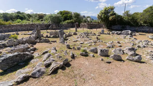 stock image Neolithic necropolis of Li Muri Arzachena - the oldest site in the archaeological of  Sardinia