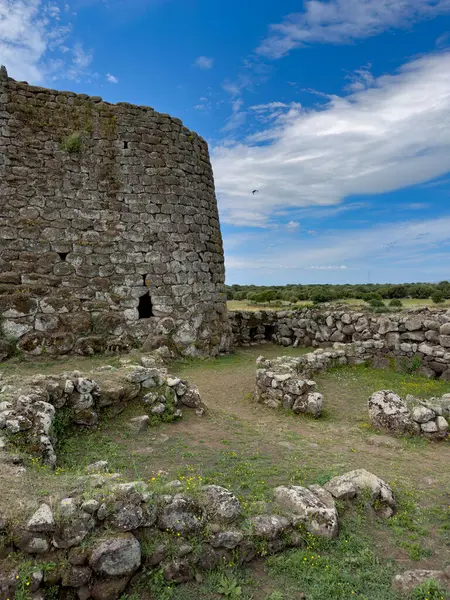 stock image nuraghe losa with enough details of the site and the nuragic complex