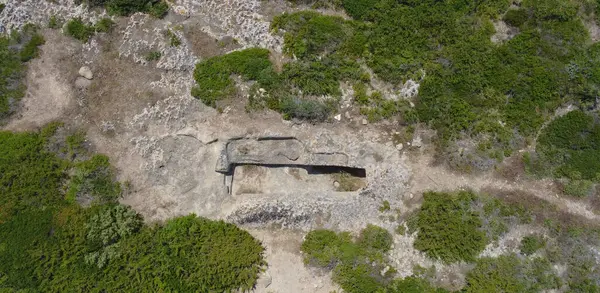 stock image Tomb of the Nuragic Giants cuccuru mannu in Cabras central sardinia