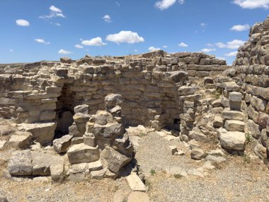 Nuraghe Piscu, Suelli, consists of a truncated cone tower and is one of the most beautiful nuraghi clipart