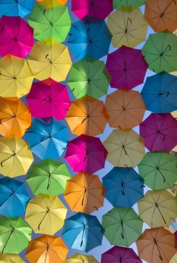 Agueda 'daki Şemsiye Gökyüzü Projesi, Aveiro bölgesi Portekiz