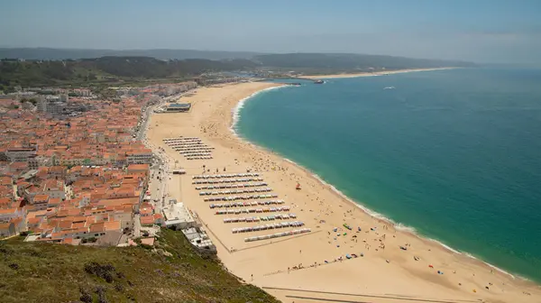 Stock image nazare in portugal, view of the city and sites of interest