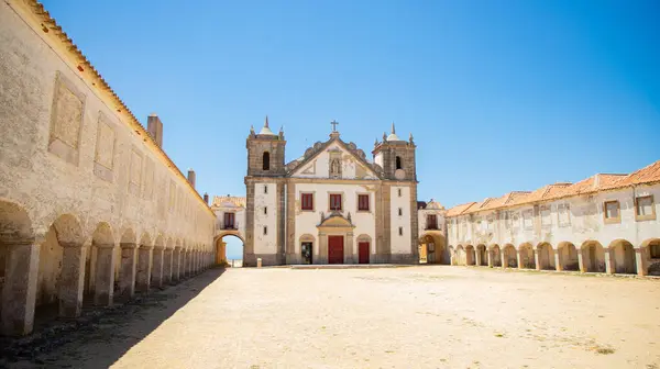 stock image The sanctuary complex Santuario de Nossa Senhora do Cabo Espichel located to the west of Sesimbra, Portugal